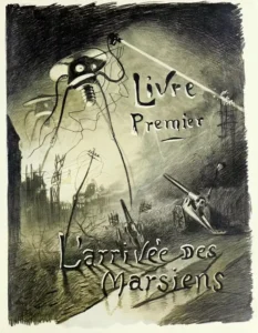 Illustration from The War of the Worlds by Henrique Alvim Corrêa, 1906, Public Domain.